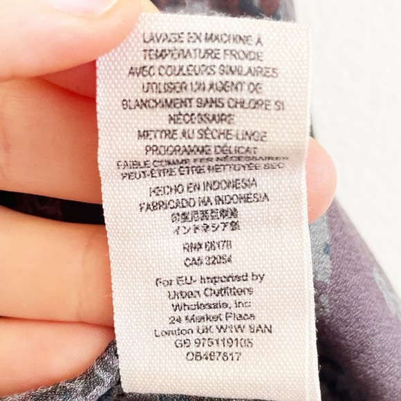 Free People Darcy swing printed Top blouse fairy whimsical whimsigoth grunge XS - Picture 12 of 13